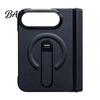 Folding Phone Case with Screen Protector Faux Leather for iPhoneDuo, Protective Cover Hinge Protection, Scratch Resistant Shell Magnetic Built-in And