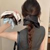 Korean Satin Silk Square Scrunchies Solid Color Elegant Hair Bands Women Girls Ponytail Holder French Hair Ties Hair Accessories