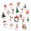 19pcs Xmas Mixed Charm DIY Christmas Jewelery Pendants Party Home Decor Metal Alloy