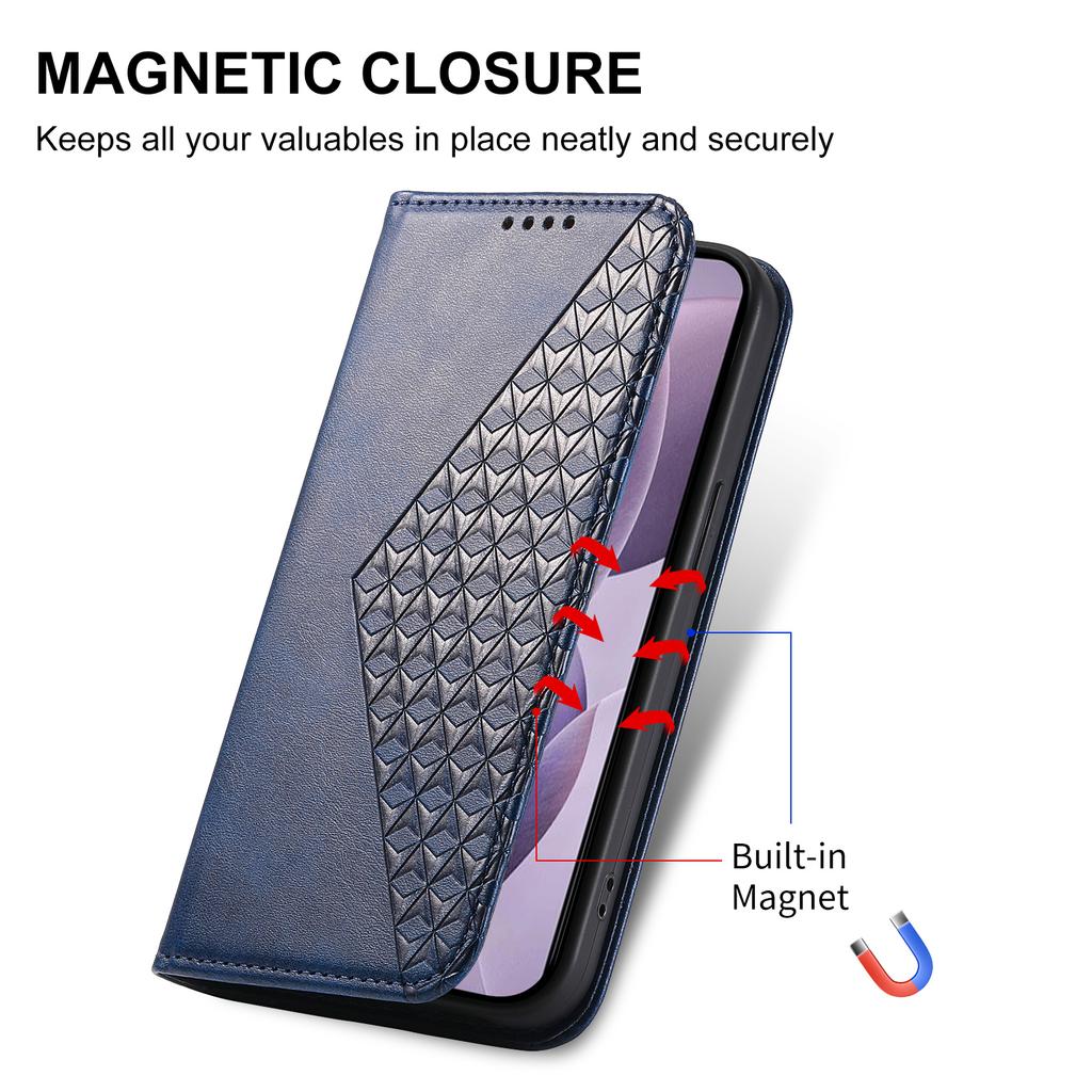 For Xiaomi Redmi 15C 4G (Global) (171mm)/Poco C85 4G Case Calf Texture PU Leather Wallet Phone Cover with Wrist Strap