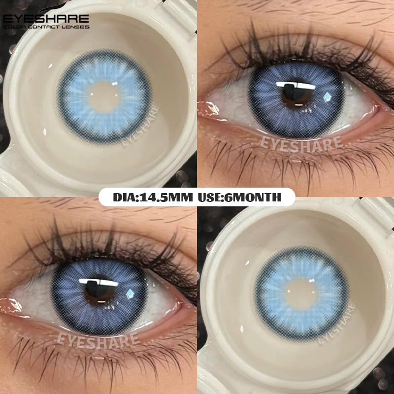 Eyeshare YENİ Mavi Göz Rengi Lens 1 Çift Gözler İçin Yeşil Renkli Göz Bebekleri Doğal y2k Moda Lensler Kore Tarzı Colorcon Göz Lensleri
