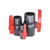 UPVC Deep Gray Adhesive Socket Ball Valve