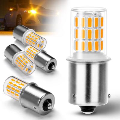 S25 LED Enkel Bil LED Bärnstensfärgad Blinkers -24V (Annan stiftvinkel, 150 grader,