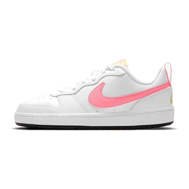 Nike Court Borough Low 2 White Light Citron GS BQ5448-108 38.5