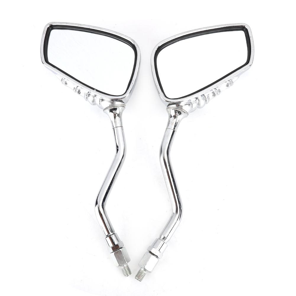 2 ks Motocyklové zpětné zrcátko Ruka kostlivce Dráp Motor Motorový motocykl Boční zpětná zrcátka Elektroplátovaná barva