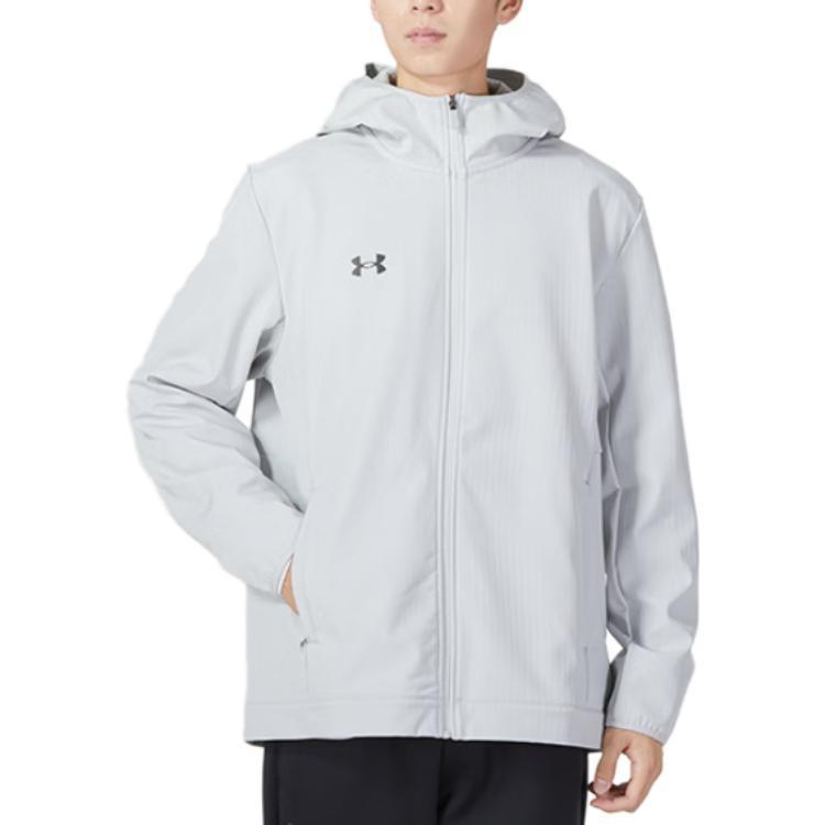 Under Armour Jackets Men's Light Gray Hooded Moderate Other Unisex 22600401-009