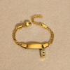 Stainless Steel Children'S Bracelet, Women'S Fashion 26 English Alphabet Jewelry, Simple Jewelry 798