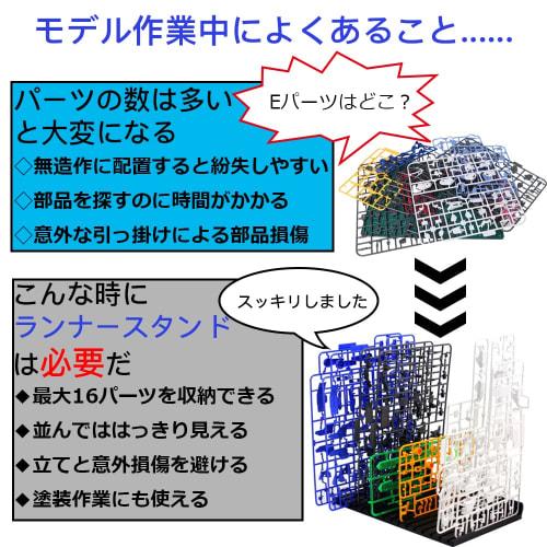 Samcos Plastic Model Building Runner Stand, 15 Columns, Organizes and Stores Boards, Increases Efficiency, Painting Tools, Model Tools, Gunpla Buildin