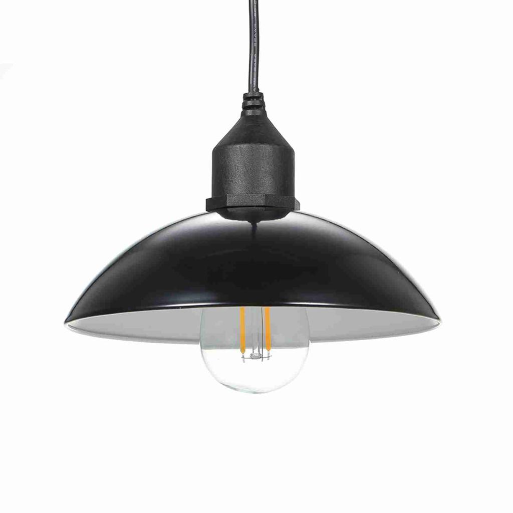 Solar Powered Energy Pendant Light E27 Outdoor Lamp Sensitive Light IP65 Water Resistance for Garden Yard Patio Balcony