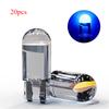 10X New W5W LED Canbus T10 Car Lights COB Glass Interior Parts Bulbs 6000K White Auto License Plate Lamp Dome Read Light 12V