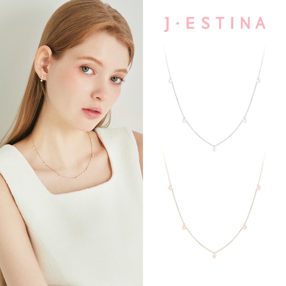 Choose One of Two Lala J Heart Chain Necklaces