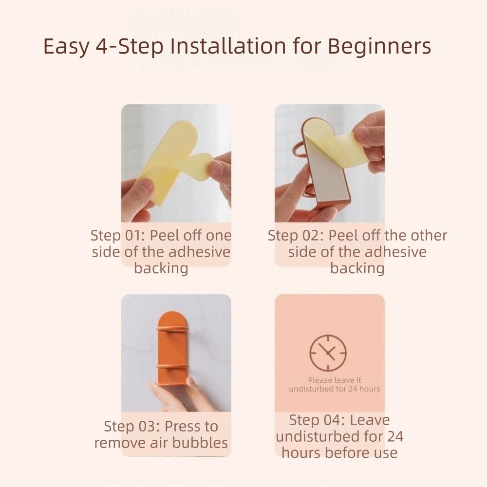 2Pcs Wall Mounted Toothbrush Storage Rack Punch-Free Toothbrush Stand Razor Shelf  For Home