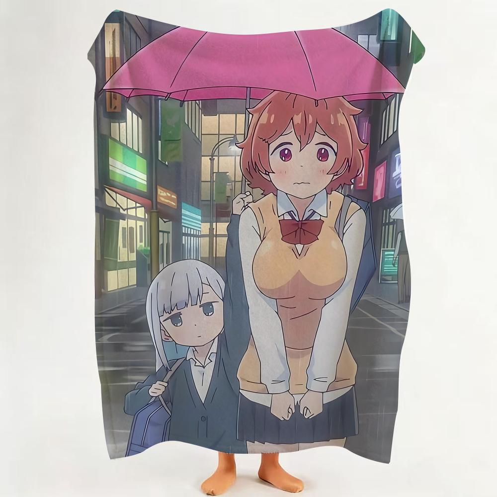 

Anime A Aharen san I Is I Indecipherable Throw Flannel Throw Blanket Suitable for Sofa Living Room Bedroom 75cmx90cm