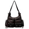 Black Purple Leto Multi Cargo Bag _Brown