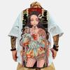 Fashionable Men's T-shirt, Anime Girl 3D Printed Short Sleeved, Street Trend Hip-hop Oversized Harajuku Men's Clothing Top
