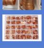 Red Copper Ring Gasket Repair Kit - Auto Parts Toolbox with Flat Gaskets