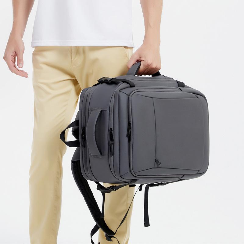 Erweiterbarer Großraum-Rucksack mit Trocken-/Nasstrennung für Reisen und Geschäftsreisen