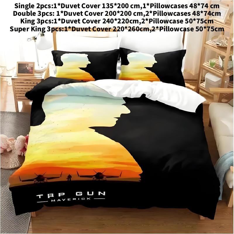 Modern Minimalist 3d Printed Bedding Set With Polyester Fabric And Flannel Weaving For Bedroom Decor