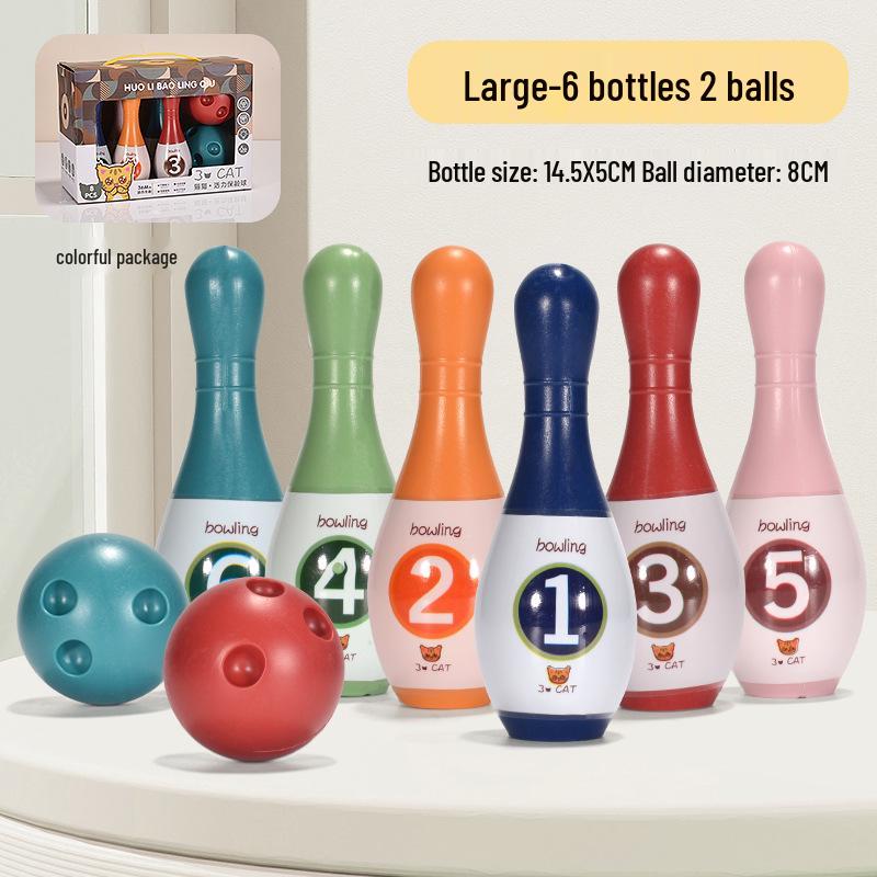 Children's Large Indoor Bowling Set - Interactive Parent-Child Game for Toddlers and Kindergarteners