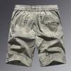 Men's Camouflage Bermuda Shorts with Zipper Pockets, Lightweight Casual Beach Pants, Loose Fit