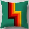 Dekoration Retro Geometrisches Muster Digitaldruck Muster Kissenbezug geeignet für Sofa Schlafzimmer Auto Kissenbezug