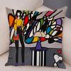 Geometric Cartoon Girl Decorative Pillowcase Living Room Office Ornaments Home Pillowcase