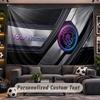 Manchester City Personalized Tapestry Support Custom Name, Wall Art Home Decoration