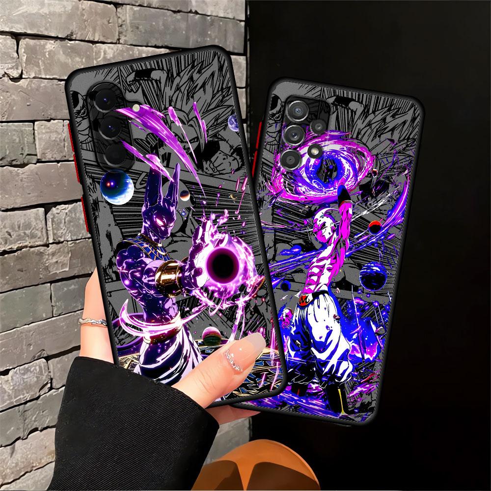 Dragon Bll Buu Beerus Funda Back Phone Cover Case for Samsung Galaxy A16 A15 A52S A72 A56 A36 A53 A14 A23 A73 A33 A25 A35 A55