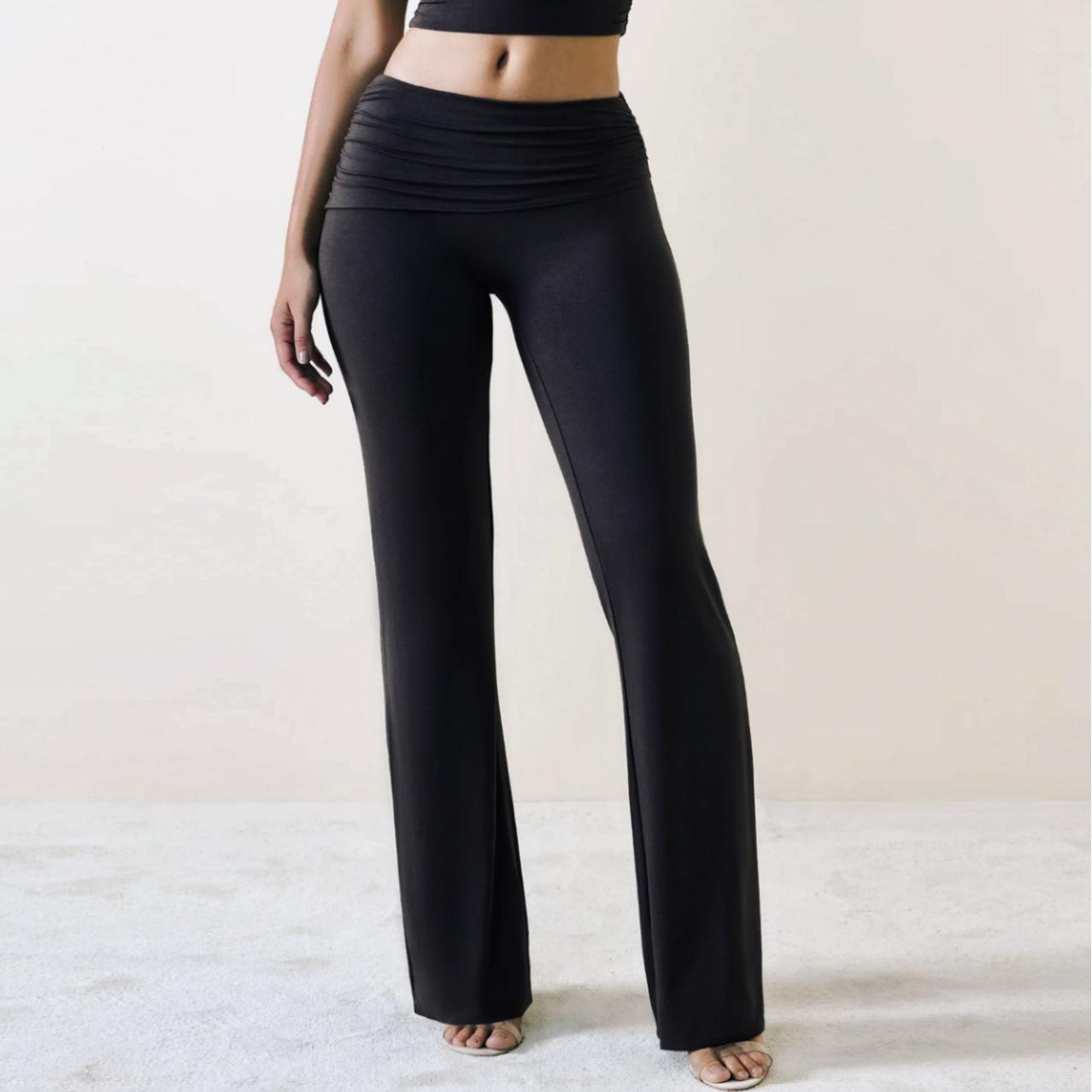 

Женские брюки для йоги клеш с высокой талией Regina: Слимминг, Дышащий, Телесный, Европейский и Американский Фитнес Стиль Small