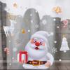 Adesivi per Finestra Pupazzo di Neve di Natale Alce Bianca Babbo Natale Albero di Natale Adesivo da Parete in Vetro Decorazione Buon Natale Felice Anno Nuovo 2025