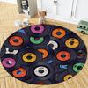 Music Studio Round Carpet Drum Set Bedroom Door Mats Rock Hip Hop Musical Living Room Decoration Gift Area Rug Home Floor Mat