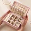 Leather Jewelry Box Wedding Favors Storage Earring Box