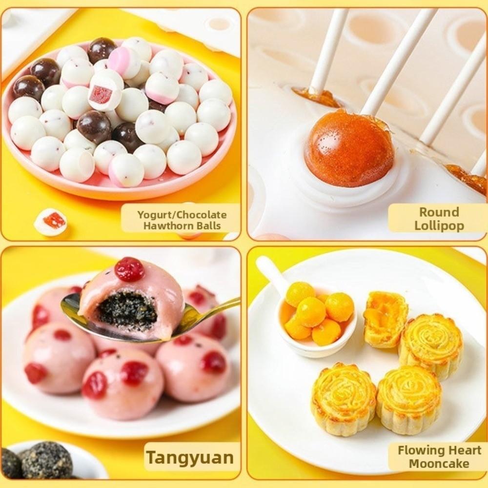 Stampi Rotondi in Silicone a 35 Fori Stampo per Torta Mousse 3D Antiaderente Forma a Sfera Strumenti per la Cottura Stampo per Gelatina Cioccolato Produzione di Gelato