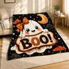 Halloween Ghost Boo Coral Fleece Blanket