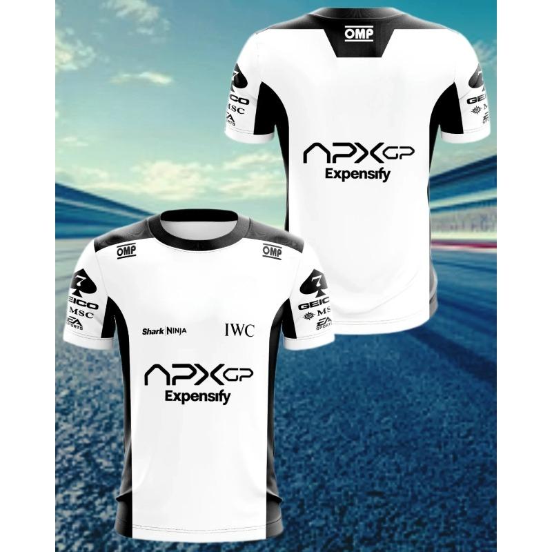 Brad Pitt F1 Men Women Movie T-shirt, Outdoor Sports, Casual, Comfortable Motorcycle Shirt, 3D Printed, Fast Drying