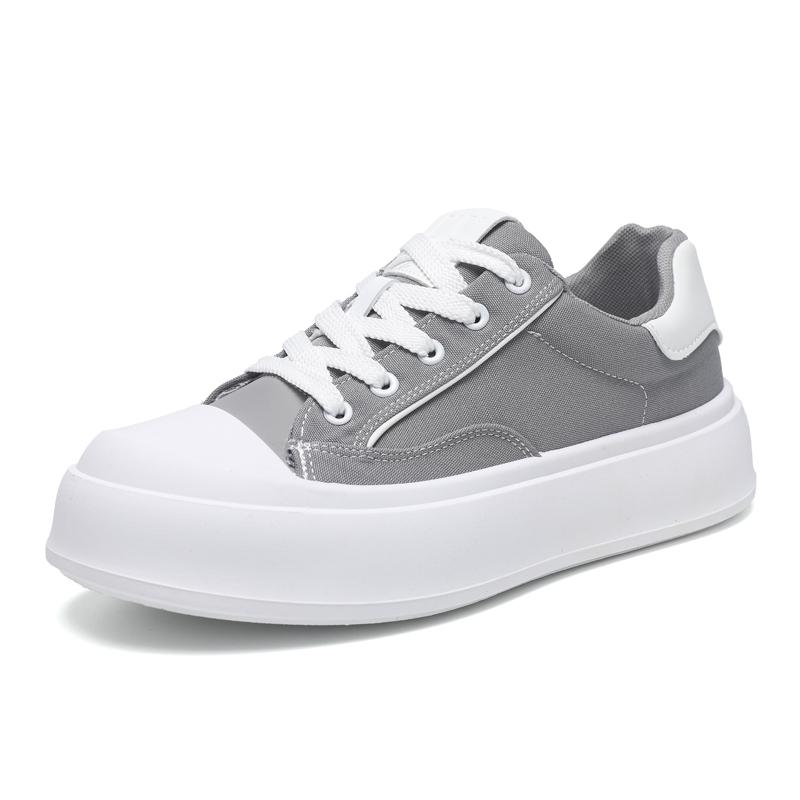 2026 Hot Selling Men's Sneakers Casual Sports Shoes Trendy Breathable Durable Height Increasing Thick Soled Canvas Casual Shoes