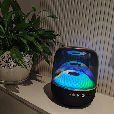 Caixa de som Bluetooth 120W com luz ambiente colorida, subwoofer sem fio, alto-falante para computador de mesa