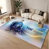 Custom Rug Kylian Mbappe Pattern Print Name Text Soft Non‑Slip Floor Carpet for Home Indoor Decoration