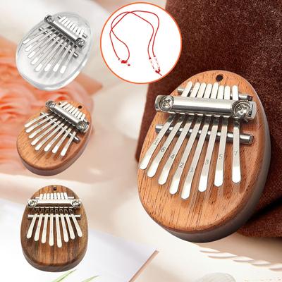 Mini Thumb Piano, 8 Key Mini Kalimba Finger Piano, Portable Kalimba Musical Thumb Piano With Lanyards, Thanksgiving Christmas Gifts For Family