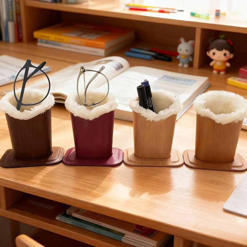 1Pc Winter Plush Eyeglass Holder Eyeglass Stand Display Stands Glass Shelf Sunglass Holder Polyester Cloth Eyeglass Stand