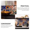 OATIPHO Moroccan Tile Set of Wallpaper Stickers for DIY Peelable Stickers, 10, 20x20cm, Waterproof, Heat-Resistant Kitchen, Bathroom, Toilet,