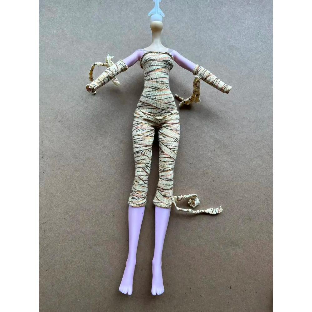 1/6 Schlanke Monsterpuppe DIY Ankleideset Buntes Tanzpuppen Outfit Mantel T-Shirt Hose Rock Kreatives Spielzeugpuppen Zubehör