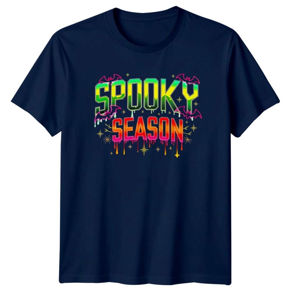 Spooky Season Bats Halloween Unisexs Unisexs Graphic Tee Shirt