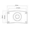 Square Guitar Jack Plate & Socket Assembly for TL Electric Guitar