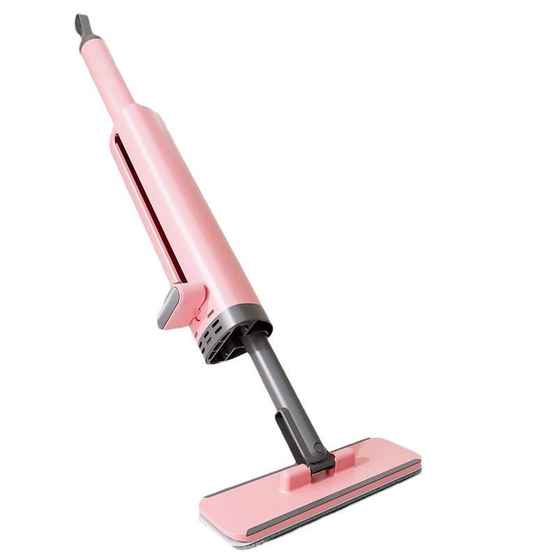 Compact Hands-Free Flat Mop - Lightweight, Absorbent for Kitchen, Bathroom, and Countertops