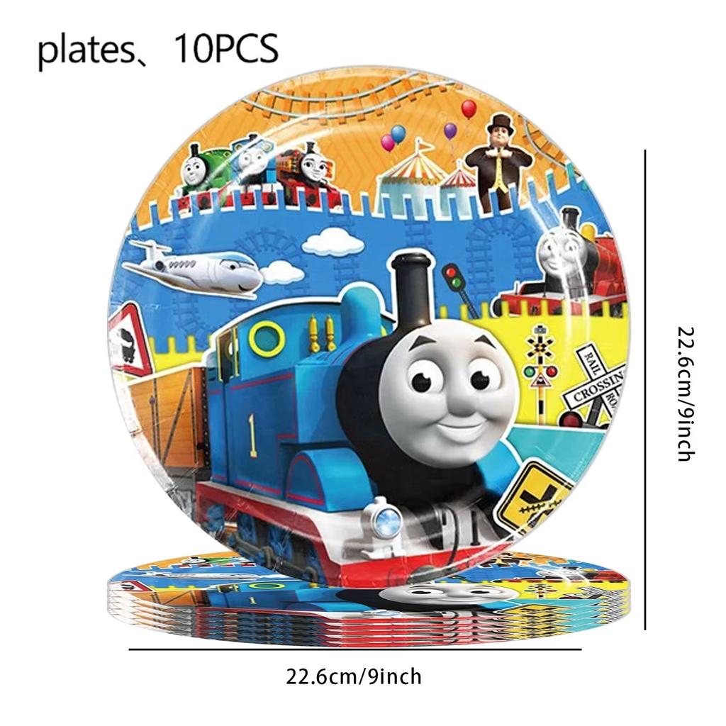 Thomas Trains Theme Party Decorations Thomas Friend Plates Cups Backdrop Balloons Kids Birthday Party Supplies Baby Shower Gifts