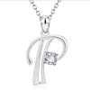 Fashionable Diamond Necklace In European and American 26 English Letters
