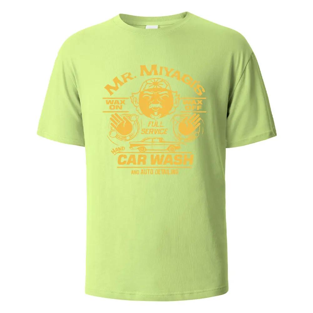 Men's Printed T-Shirt Mr.Miyagis Funny Graphic 100% Cotton Oversize Shortsleeved Tees For Men Women Summer Fashion Casual Tops