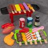2026 Kids Barbecue Food Set Kitchen Pretend Play Cooking Toys Girl Early Education Outdoor BBQ Parents-Child Interactive Toy