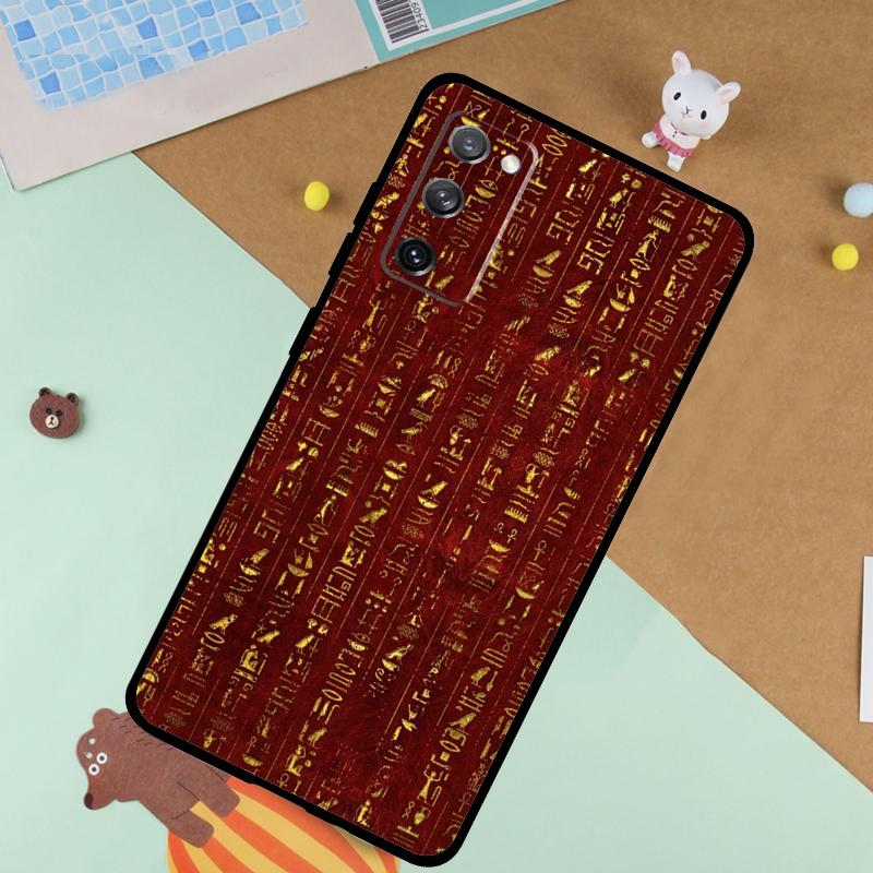Egypt Pharaoh Mural Soft Case For Samsung Galaxy S25 Ultra S9 S10 S20 S22 S21 Plus S23 FE S24 Ultra Funda Cover
